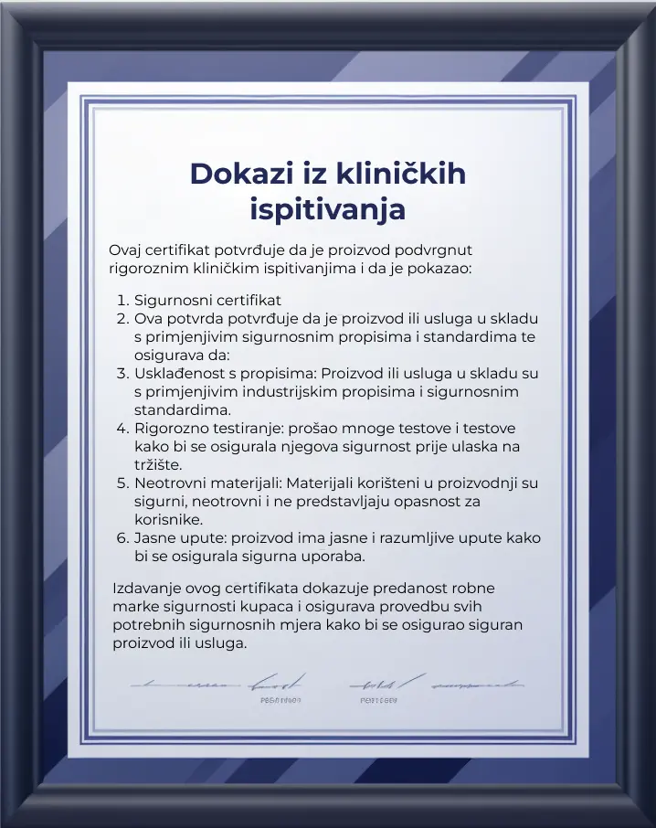 Certifikat za klinička ispitivanja s odobrenjem